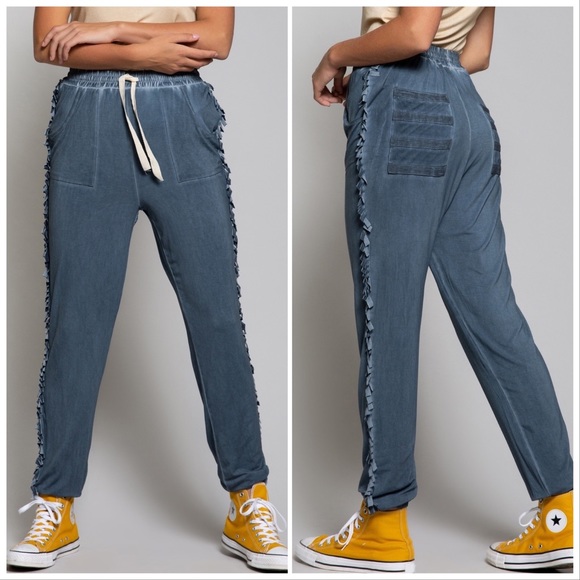 POL On the Fringe Mineral wash Joggers - Picture 8 of 11